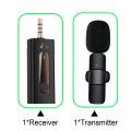 K-35 Wireless Collar Microphone Lapel Lavalier Omnidirectional Mic Plug and Play Mike for Vlogging Interview Live Streaming You,Tube Compatible with BT Speakers, DSLR Camera. 