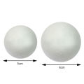 10 Pcs 50mm 60mm Styrofoam Creative DIY Craft White Foam Ball Spheres Ornament. 