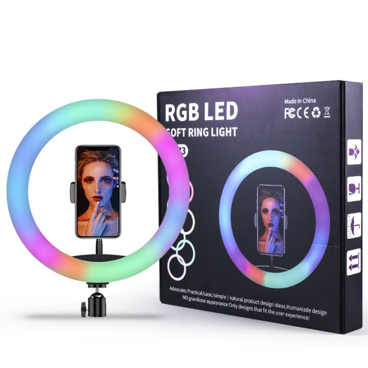 MJ26%2010%20Inch%20RGB%20Led%20Ring%20Light%20With%20PHONE%20HOLDER%20%20(Without%20Stand)%20Circle%20Ring%20Selfie%20Led%20Photographic%20Studio%20Light%20For%20Youtube%20Live%20Show%20(Without%20Stand)%20-%20Image%202