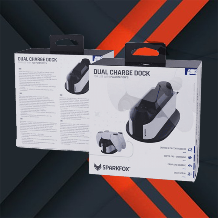 SparkFox PS5 Dual Controller Charging Dock