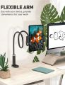 Tryone ANJ-30 Gooseneck Tablet Stand - Tablet Mount Holder Compatible with iPad iPhone Series/Nintendo Switch/Samsung Galaxy Tabs/Amazon Kindle Fire HD and More, 37.3in Overall Length. 
