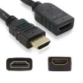 HDMI Male to Female Joinder and Coupler Adapter for  Wire Extension - Compatible with Google Chromecast, LED TVs, HDMI Cable Extenders, Android TV Boxes, and More. 