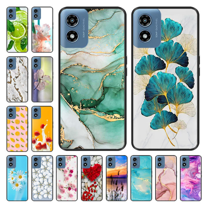 Painted Silicone Soft TPU Phone Case for Motorola Moto G Play 2024 2023 Shockproof Protective Back Cover Cases Capa Fundas Coque