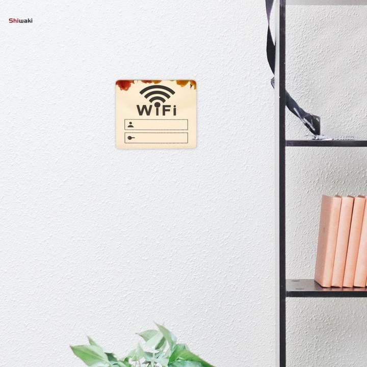 WiFi Sign Sticker Mirror Account Password Notice Board Stickers for ...