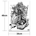 【Good-Love Store】dragon wolf lion temporary tattoos men back tattoo body art y waterproof fake sticker big water transfer. 