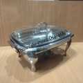 Stainless Steel Serving Dish Chafing Dish Rectangular Buffet Serving Dish for Dining Table. 