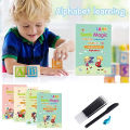 SP Dealz pack of 4 Magic book Practice Copybook for Kids, Reusable - Number & Letter Tracing Books, Drawing & Math Practice Books - Print Handwriting Workbook (4 Book + 5 Refill) Ages 3-6. 