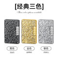 Small Wholesale Langsheng Steel Tone Open Fire Metal Lighter Inflatable Side Sliding Grinding Wheel Creative Cigarette Lighter High-End Gift for Men. 
