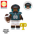 Kids toys Compatible with LEGO building blocks  Foreign Trade Goods WM6133 Assembled Toys   Philadelphia Eagles Football Series Minifigure Building Blocks Bag. 