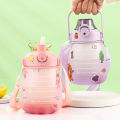 ☀️Life Core☀️ 1400ml / 1.4L Water Bottle for Kids Sports Water Cup Cartoon Summer Portable Water Bottle with Straw Bottle Drink Cute Pot Belly Cup Botol Air Viral tiktok Shaker Bottle. 