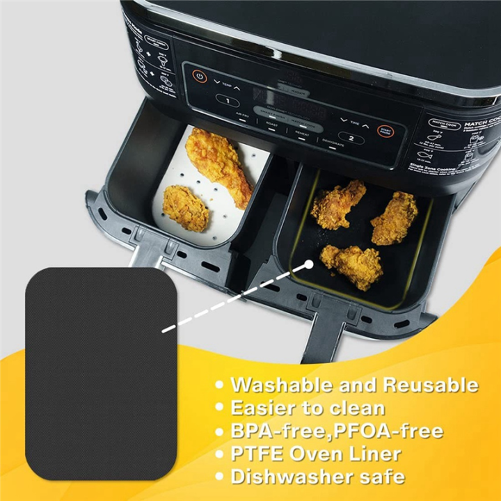 Air Fryer Parchment Paper for Foodi DZ201 with Dual Zone,2 Pcs Liners