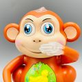 Dancing Monkey Light And Music Battery Operated Musical Toys Gift For Kids - Brown. 
