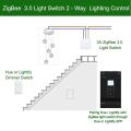 Smart ZigBee 1 Gang Light Wifi Touch Switch for Echo Plus. 