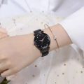 Girls Dio.r Watch Magnetic Buckle Ladies Wristwatch Women Fashion Starry Sky Magnetic Mesh Steel Strap Chain Girl Clock Waches. 