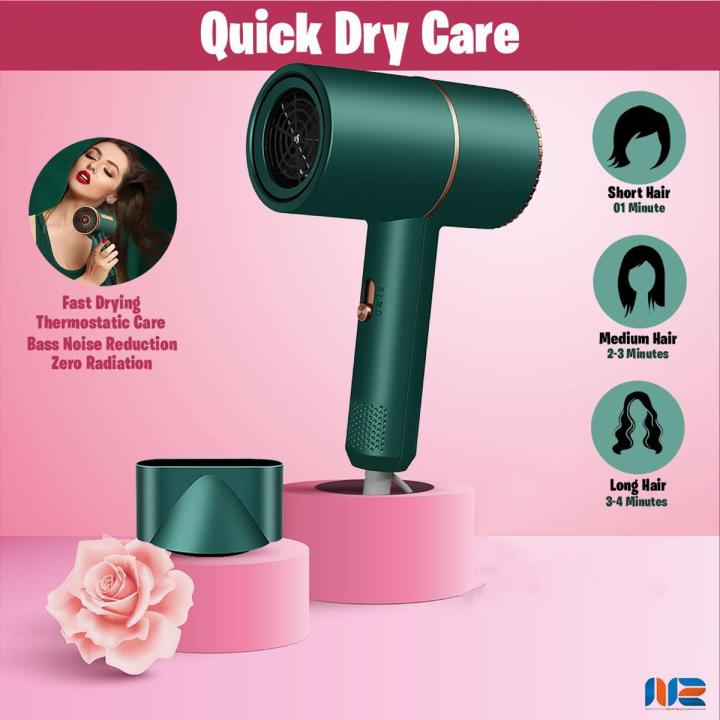 High Quality Professional Ionic Hair Dryer - Fast Drying Blow Dryer -Portable Fast Drying Hair Blow Dryer - Hair Blow Dryer for Home Travel Kids