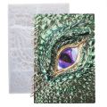 2Pcs DIY Book Cover Crystal Epoxy Resin Mold Dragon Eye Notebook Case Mirror Silicone Mold. 