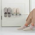 Slipper Rack Hanging Shoe Organizers, 3 in 1 Folding Holder Shoes Hanger, Bathroom Towel Organizer Rack Wall Mounted Slippers Holder - 1Pc. 
