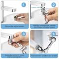 Universal Rotating 1080 degrees Water Faucet Tap Plastic Extender 2 Modes Splash Filter Bubbler Nozzle. 