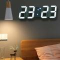 3D Modern Digital LED Wall Clock 24/12 Hour Display Timer Alarm Home USB For Kids Bedroom Large Number Table Clock. 