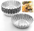 100pcs Disposable Round Egg Tart Mold Aluminum Foil Cups Baking Cookie Pudding Cupcake Mould. 