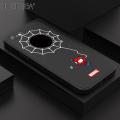 Hontinga for iPhone 6 Plus / 6S Plus Back Cover Cartoon Spiderman Design Soft Phone Case Square Edge Liquid Silicone Cases. 