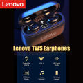 Lenovo HT18 BT5.0 Wireless Earphones In-Ear Earbuds LED Display/Noise Reduction/HiFi Stereo Sound/Binaural Call/1000mAh Power Bank/8mm Driver Headset with Mic Headphones. 