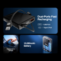 Zero® Voltix V-100 Power Bank 10000mAh 22.5W Fast Charging PowerBank | QC 3.0 Powerbank | USB-C Input/Output Powerbank  | Built-in Cable Powerbank | Aluminum Body Powerbank | Portable Powerbank  | Fast Charge Power Bank for Android & IOS. 