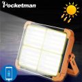 Outdoor 1000w 12000mAh Battery USB Rechargeable Waterproof Rainproof Solar Panel LED Flood Light. 