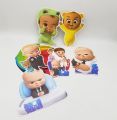 BOSS BABY SPIRALS PACK OF 6 STREAMERS AND 6 CUTOUTS. 