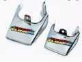Motorcycle Mud Flap (Dumchi) Metal Chromed 1 Pair Rear & Front for All 70cc/cg125 Bikes. 