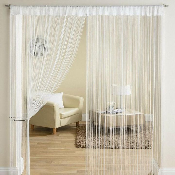 SRS Tassel Beads Sparkle String Net 2 Color Curtain Door Fly Screen ...