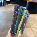 chenyyka For Infinix Note 7 Lite Case Frosted Transparent Hard Phone Case Cartoon Butterfly Side Edge Casing Full Cover Camera Silicone Softcase Pattern Shockproof Protection Cases. 