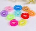 Pack of 10 hair ponies small size(Spiral). 