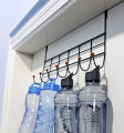 Over Door Hanger multipurpose with 7 Hooks, space saver , Metal Over the Door Towel Hook, Decorative Overdoor Organizers, Hanging Storage Rack for Hat, Coats, Purses, Scarves, Clothes, Jackets, Belt, Bedroom, Bathroom, Closet. 