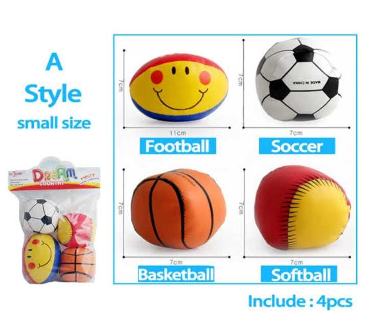4%20pes%20Training%20Exercise%20Tactile%20Baby%20Soft%20Stuffed%20Ball%20Toys%20Mini%20Basketball%20Football%20Baseball%20Soccer%20Suit%20Set%20Kids%20Hand%20Ball%20Cloth%20ball%20For%20Early%20Developement%20-%20Image%202