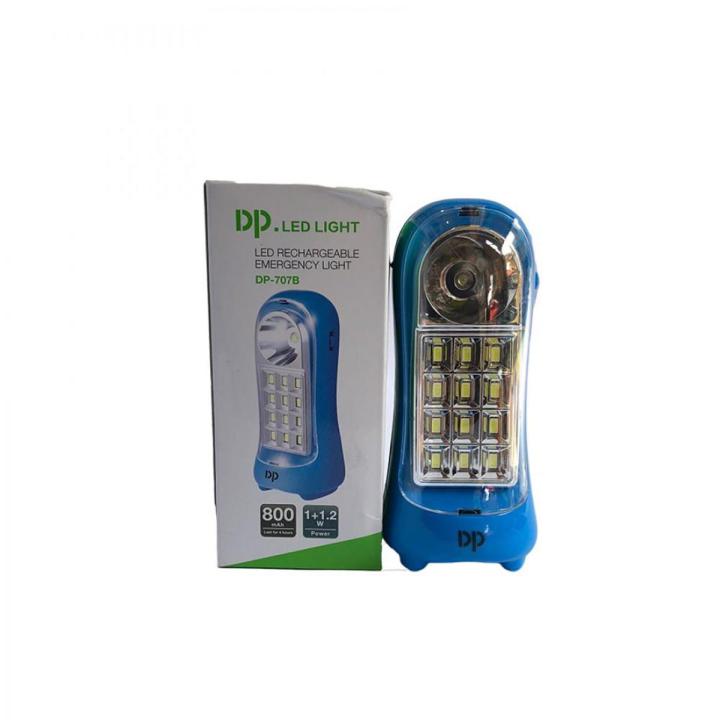 DP-707B Portable Rechargeable LED Emergency Light for Home and Office Best for Studying High Brightness Light