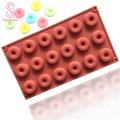 Chocolate Mold Heat-resistant 18 Cavities Doughnut Baking Mold Tray. 