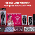 2 pc Henna Hand Mehndi Stencils | Reusable for Women Wedding Flower Glitter Airbrush Stencil Template | Design Mehndi Drawing Pochoir Henne. 