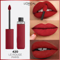 L'Oreal Paris Infallible Matte Resistance Liquid Lipstick, 420 Le Rouge Paris. 