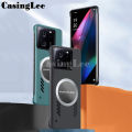 For Xiaomi 13T case Ultra Thin Frameless Case Matte Adsorption Metal Heat Dissipation Ring Cover For Mi Xiaomi 13T Pro Back Cover Phone cases. 