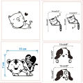 Cartoon Sticker Light Wall Stickers Light Decal Scrap Book Stickers Cat Dog Wall Sticker Beautiful Modern Art Switch Board Stickers Kitty | Dancer | Puppy Bird Cage | Fairy Reusable Sticker. 