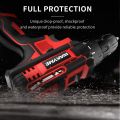 Cordless Drill Set 2 Batteries, WAKYME 12.6V Power Drill 30NM 18+1 Clutch, 3/8" Keyless Chuck, Variable Speed Built-in LED Electric Driver Drill for Drilling Wall, Bricks, Wood, Metal etc. 