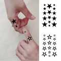 2 sheet Waterproof Temporary Tattoo Sticker Star new design tattoo stickers fake tattoo for kid man woman and girl. 