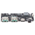 QC4.0 QC3.0 LED Dual USB 5V 4.5A 22.5W Micro/Type-C USB Mobile Power Bank Step Up Fast Quick Charger Circuit Board. 