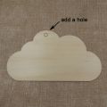 Multiple Sizes Unfinished Blank Cloud Wood Cutout Shape Decor Laser Cut DIY Crafts Home Decoration. 