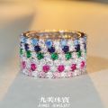 Fine Jewelry 5A Zircon CZ Cubic Zirconia Jewelry Rings Women Wedding S925 Sterling Silver Rings Wholesale Price. 