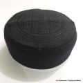 Prayer Cap - Cap for Islamic | Namaz Topi Prayer Cap Tableeghi Prayer Sindhi Mithiri Hat Black. 