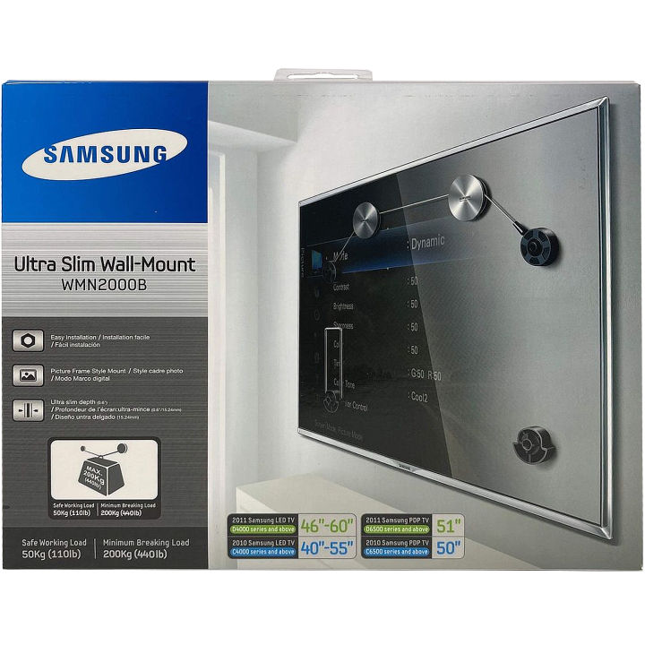 Original Samsung WMN2000B 40 inch To 60 inch Ultra Slim Wall Mount Fix Wall Bracket Wall Mount Stand