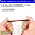 1 Pair HC50 770 mm 1000V 0.8m Probe Test Lead Wire Pen Needle Tip for Universal Digital Multimeter Tester Wire Cable Test HC50 Leads by Electrica. 