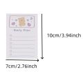 Take Note Multi-color Message Notes Notepads Paper Durable Bear Patterns Memo Notes Lightweight Practical. 